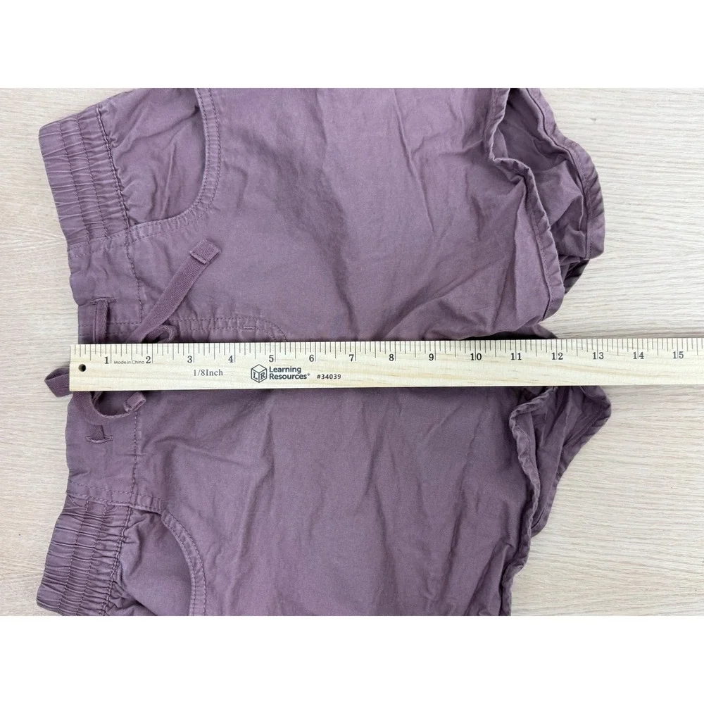 Eddie Bauer Women's Size 4 Shorts Purple Drawstring Elastic‎ Waist